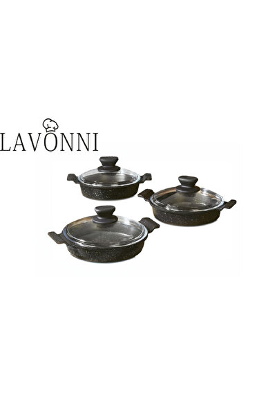 LAVONNI 6 Parça döküm Sahan Set (18 cm-20 cm-22 cm)