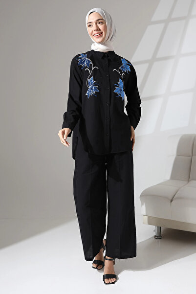 Mihran Butik 100% bumbac in, ocazional și confortabil, cu model de flori, căm...