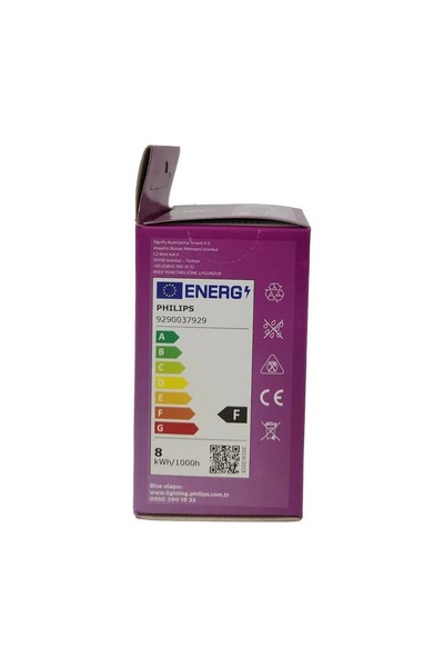 Philips LED Ampul 8-60W 6500K Beyaz Işık 720 Lümen Tasarruflu Uzun Ömürlü ve Göz Yormayan Aydınlatma