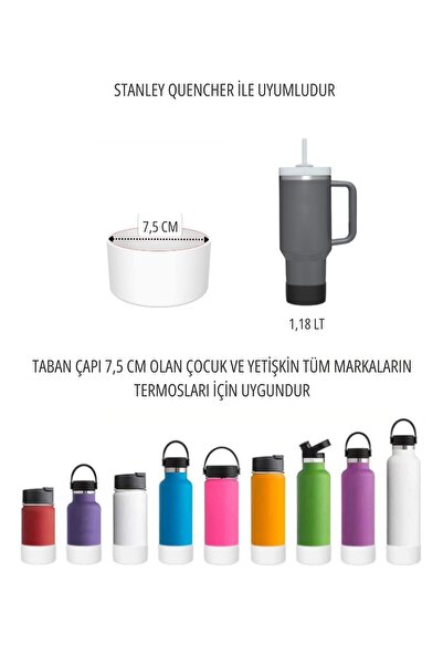 Mamastuff Koruyucu Silikon Altlık Taban - Simli Silver Gümüş