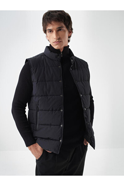 Xint Erkek Siyah Düz Şişme Yelek