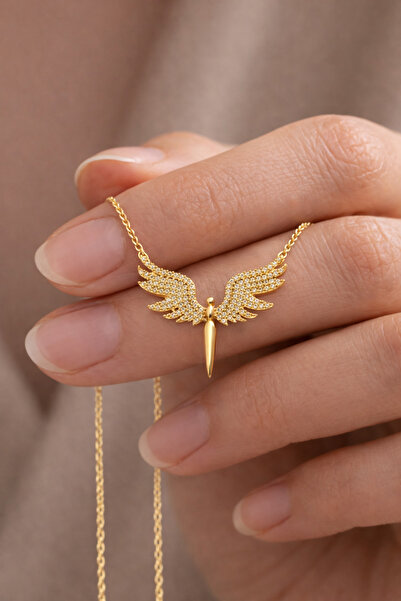 Soleildor Mikail Meleği Gümüş Kolye