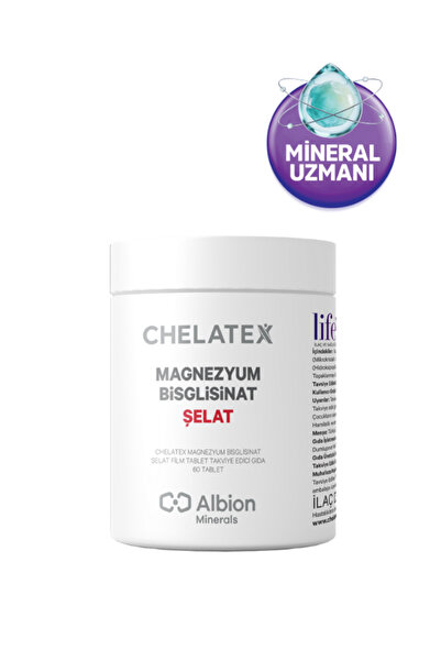 Chelatex Magnezyum Bisglisinat Şelat 60 Tablet