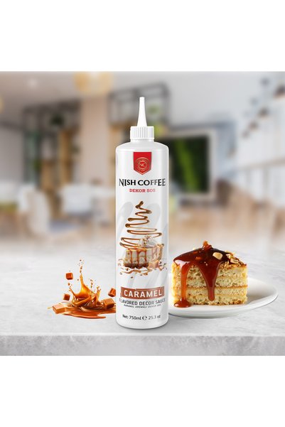 Nish Coffee Nish Karamel Aromalı Dekor Sos 750 Gr