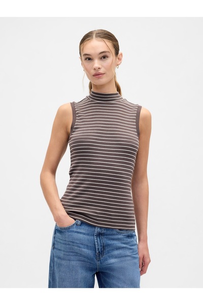 GAP Kadın Kahverengi Dik Yaka Atlet