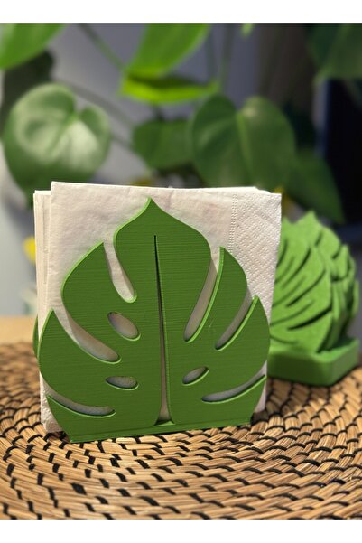 hediyesepetinde حامل مناديل بتصميم أوراق الشجر – إكسسوار مزخرف للطاولة والمطبخ