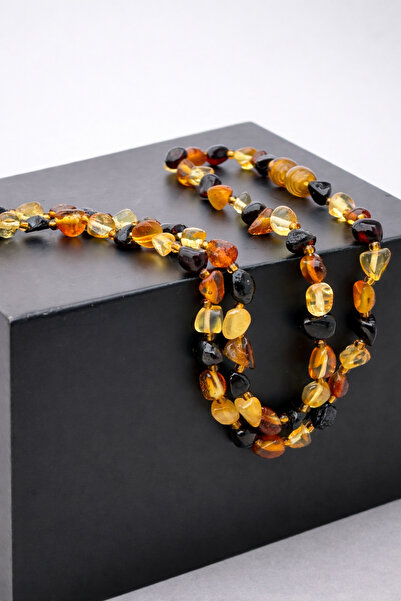 tesbihciadam Yetişkin Kehribar Kolye 60 Cm | %100 Doğal Baltık Kehribarı | | ...