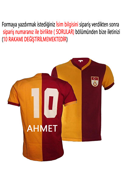Galatasaray Orijinal Metin Oktay T-shirt Parçalı Forma Kişiye Özel İsim Numar...