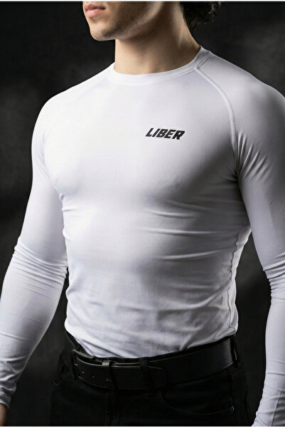 Liber Uzun Kollu Compression T-shirt (BEYAZ)