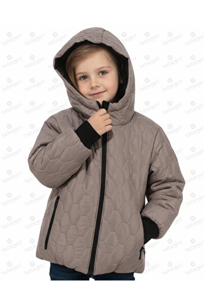 Montini Palton unisex din nurcă, căptușit cu pluș, matlasat