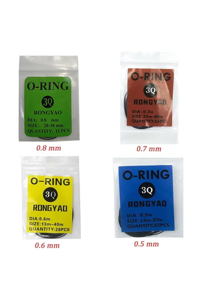 Choice 4Pcs Watch Back O-Ring Case Waterproof Oil Box Watch Crown O-Ring Gask...