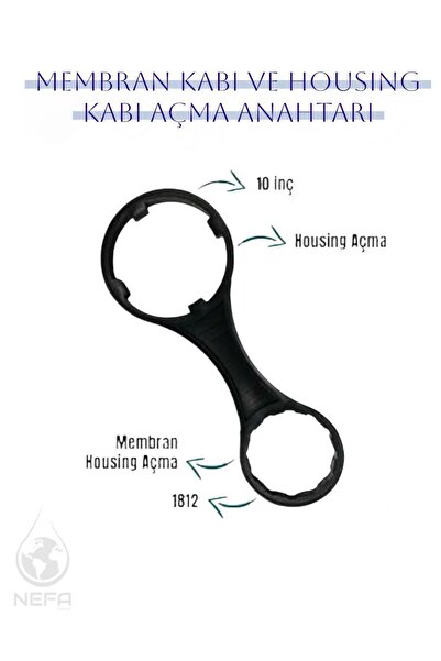 Nefa Su Arıtma Cihazları Için Filtre Kabı Ve Membran Kabı Açma Anahtarı