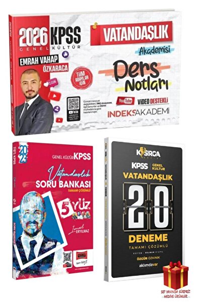 İndeks Akademi 2026 İndeks Akademi KPSS Emrah Vahap Özkaraca Vatandaşlık Ders...
