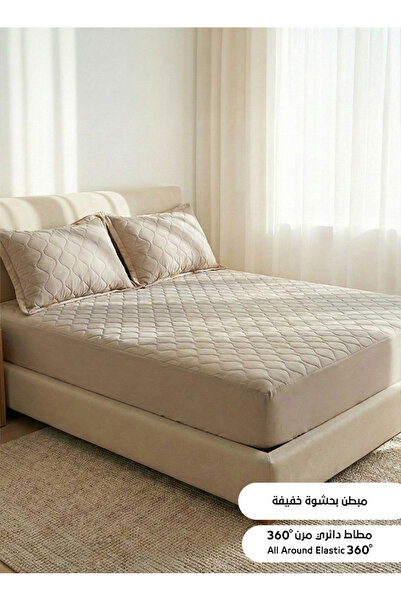 Melen طقم شرشف صيفي مزدوج مبطن بحشوة خفيفة - 3 قطع - يناسب سرير مقاس 200x200 ...