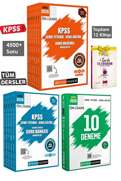 Pegem Akademi Yayıncılık 2026 Pegem Ön Lisans GYGK Konu Anlatım Modüler+GYGK ...