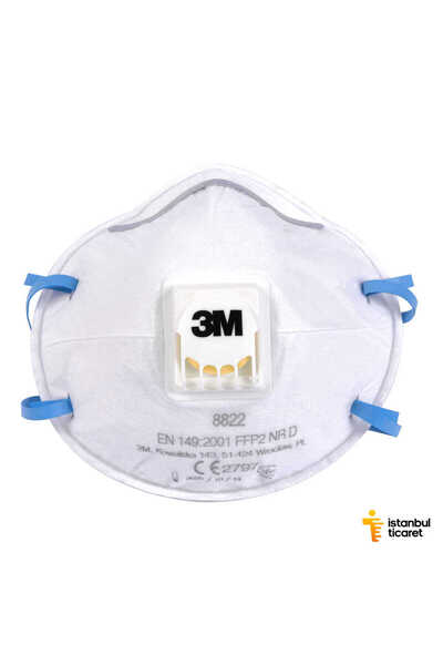 3M 8822 Ventilli Toz Maskesi FFP2 (10 Adet/Kutu)