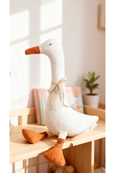 Atölye LİDYA El Yapımı Ördek Uyku Arkadaşı – %100 Pamuk Kumaş, Doğal ve Yumuş...