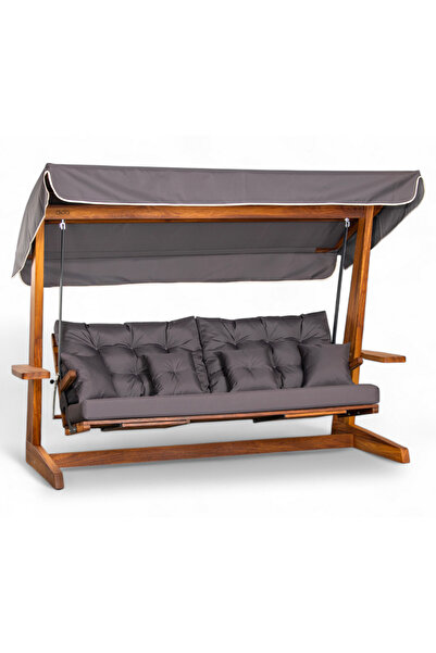 Aida Swings Luna 2600 Premium Iroko 5 Kişilik Ayak Uzatma ve Yatak Olma Özell...