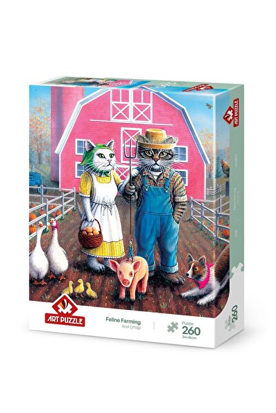 Art Puzzle Kedi Çiftliği 260 Parça Puzzle