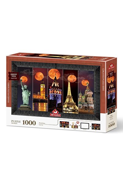 Art Puzzle Bloody Moon 1000 Piece Framed Puzzle