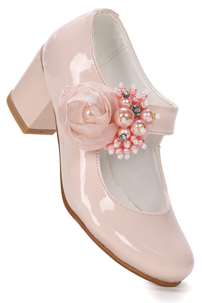 KARAMAZI Angelina Pantofi de seara cu toc de 4 cm pentru fetita din piele lac...