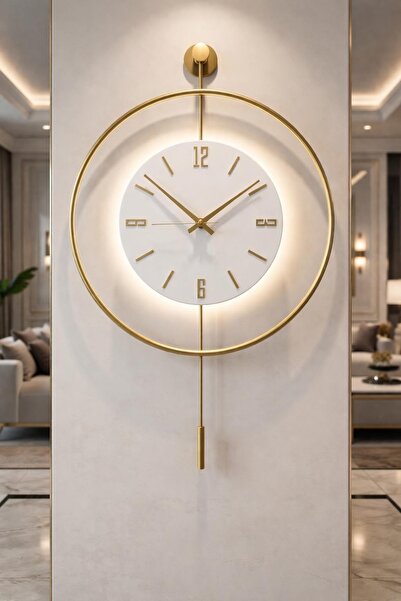 MetaQuartz Aksesuar Timelles Kristal (Özel Seri-Quartz Mekanizmalı) Ledli Duv...