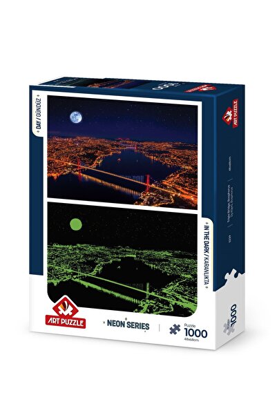 Art Puzzle Üç Köprü, Bosphorus 1000 Parça Neon Puzzle