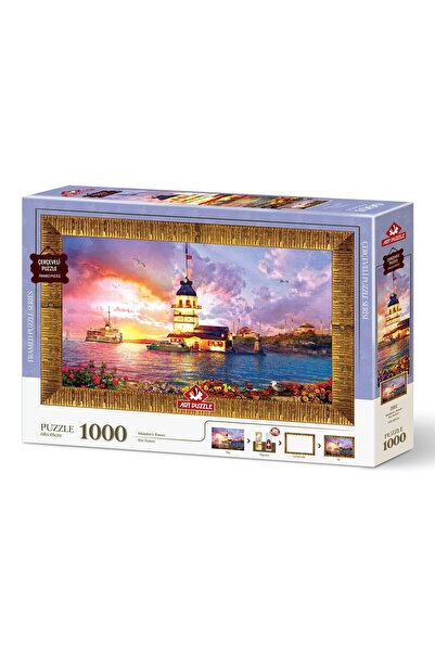 Art Puzzle Kız Kulesi 1000 Parça Çerçeveli Puzzle