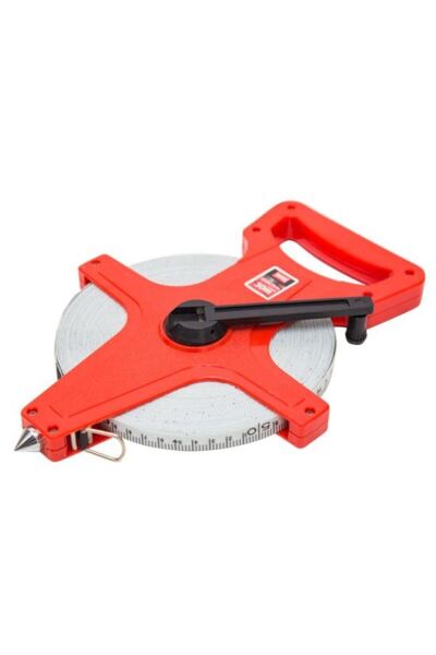 beorol Ruleta banda fibra, 50 m, cu maner,