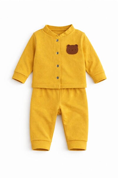 Oz Baby Pamuklu Likralı Önden Çıtlı 4 Mevsim Bebek Takımı (6-24 Ay)