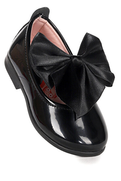 Kiko Kids Tari Rugan Fiyonk Lastikli Kız Bebek Babet Ayakkabı