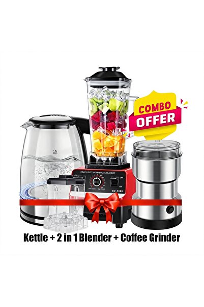 Generic 3 COMBO OFFER Multi Functionel Blender Two Chamber 5500W with Grinder...