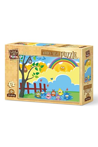 Art Puzzle Art Kids Bath Time 25 Piece Wooden Puzzle