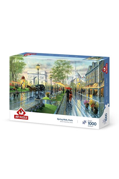 Art Puzzle Spring Stroll, Paris 1000 Piece Puzzle