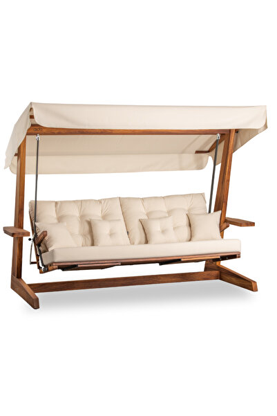 Aida Swings Luna 2600 Premium Iroko 5 Kişilik Ayak Uzatma Ve Yatak Olma Özell...