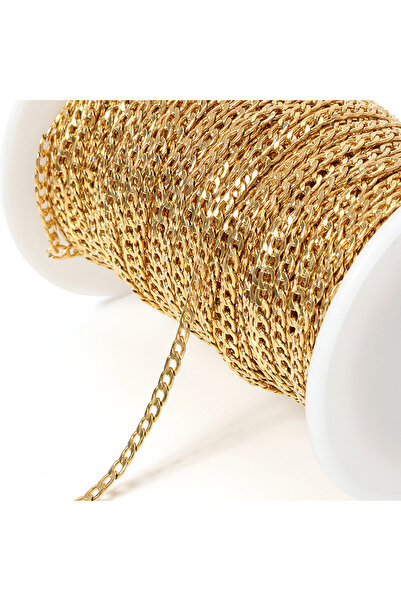 Choice3 2meters Gold Color 3mm 1Meter 2Meters 3-7mm Stainless Steel Cuban Lin...