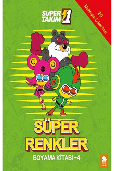 Eksik Parça Yayınları Süper Renkler Boyama Kitabı - 4- Süper 1 Takım