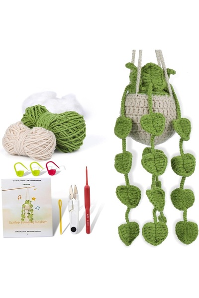 Choice طقم كروشيه لنباتات مزروعة في أصص، النوع 3 Zxiixz، مجموعة واحدة للمبتدئ...