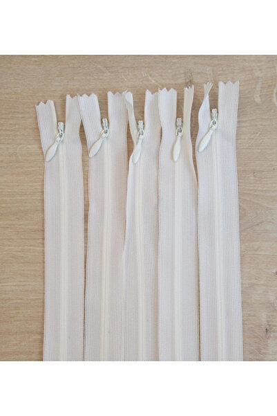 BİGÜMEX 50 سم 5 قطع سحاب مخفي كريمي