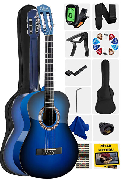 Midex Cg-270bl Klasik Gitar 4/4 Yetişkin Boy Sap Ayarlı Full Set