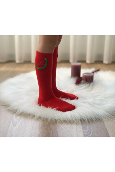 BİGÜMEX Детски чорапи с плодов принт до коляното, 3 чифта, 1-5 години