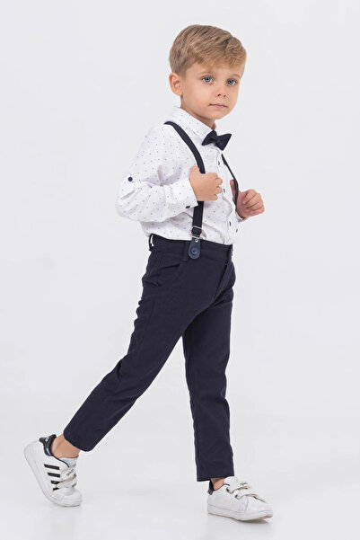 Gold Class Kidswear طقم قميص للأولاد بنقشة أوراق الشجر