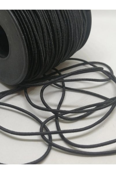 Generic Brand 1.5 Mm Rubber Rope Black Color 20 Meters
