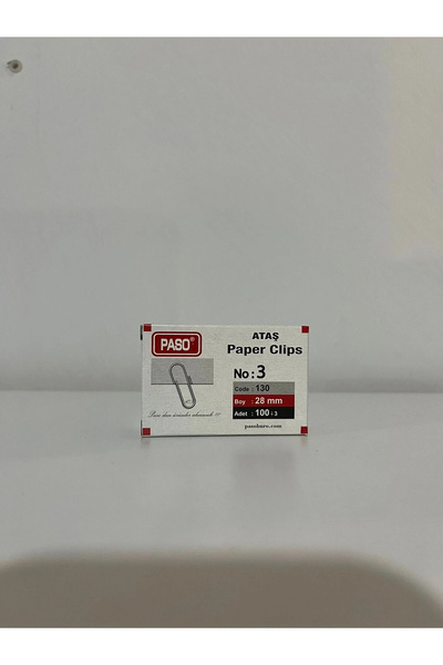 BİGÜMEX مشبك باسو رقم: 3 عبوة 100 قطعة