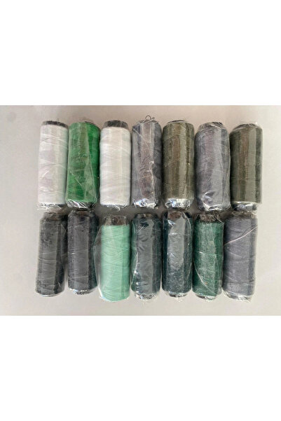 BRAVE TEKSTİL ÜRÜNLERİ Sewing Thread Mixed Colors 14 Pieces - 250Mt Box