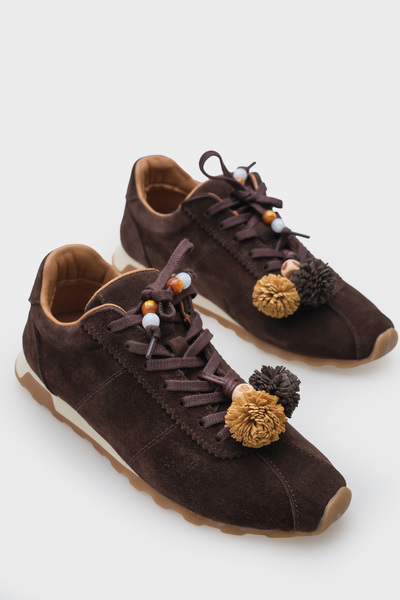 Capone Outfitters Pantofi sport pentru femei Doralyn din piele naturală din p...