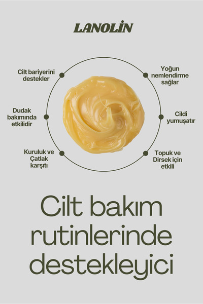 Nadir Kimya Lanolin 100 Gr - %100 Saf ve Doğal (Koyun Yünü Yağı) - (Anhydrous)
