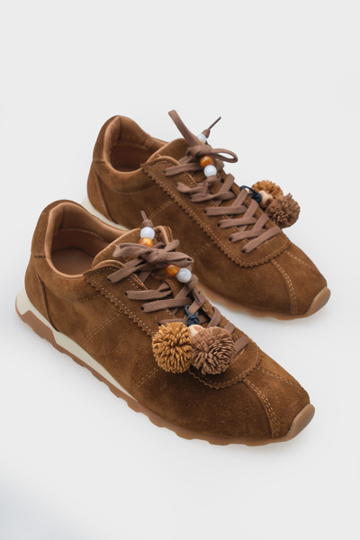 Capone Outfitters Pantofi sport pentru femei Doralyn din piele naturală din p...
