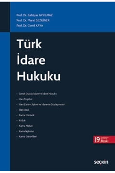 Seçkin Yayıncılık Türk İdare Hukuku