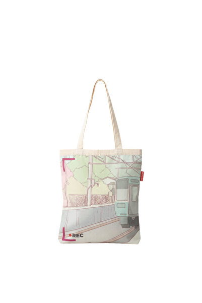 Baghashtag Train Station Printed Cloth Bag